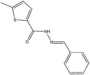 N'-benzylidene-5-methyl-2-thiophenecarbohydrazide Struktur