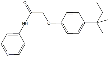 2-(4-tert-pentylphenoxy)-N-(4-pyridinyl)acetamide Struktur