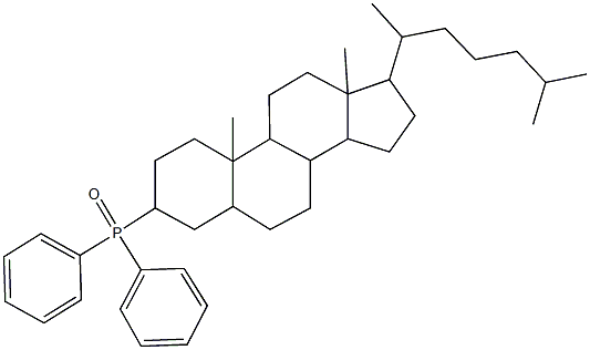 17-(1,5-dimethylhexyl)-10,13-dimethylhexadecahydro-1H-cyclopenta[a]phenanthren-3-yl(diphenyl)phosphine oxide Struktur