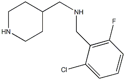 N-(2-chloro-6-fluorobenzyl)-N-(4-piperidinylmethyl)amine Struktur