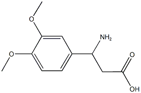 3-(3,4-dimethoxyphenyl)-beta-alanine Struktur