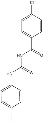 N-(4-chlorobenzoyl)-N'-(4-iodophenyl)thiourea Struktur