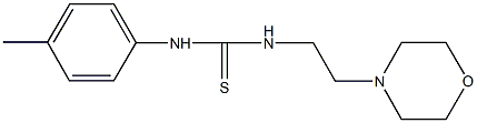 N-(4-methylphenyl)-N'-[2-(4-morpholinyl)ethyl]thiourea Struktur