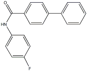 N-(4-fluorophenyl)[1,1'-biphenyl]-4-carboxamide Struktur