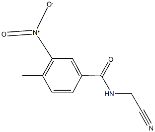 N-(cyanomethyl)-3-nitro-4-methylbenzamide Struktur