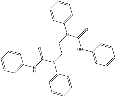 N-{2-[(anilinocarbonyl)anilino]ethyl}-N,N'-diphenylurea Struktur