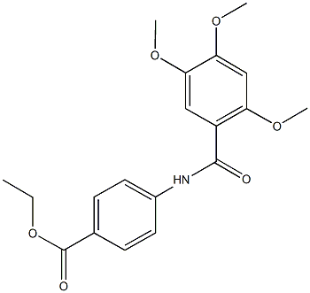 ethyl 4-[(2,4,5-trimethoxybenzoyl)amino]benzoate Struktur