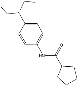 N-[4-(diethylamino)phenyl]cyclopentanecarboxamide Struktur