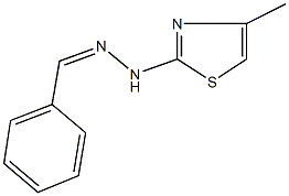 benzaldehyde (4-methyl-1,3-thiazol-2-yl)hydrazone Struktur