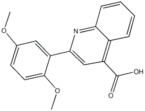 2-(2,5-dimethoxyphenyl)-4-quinolinecarboxylic acid Struktur