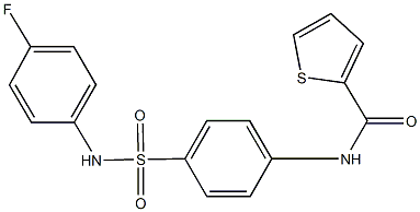 N-{4-[(4-fluoroanilino)sulfonyl]phenyl}-2-thiophenecarboxamide Struktur