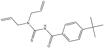 N,N-diallyl-N'-(4-tert-butylbenzoyl)thiourea Struktur