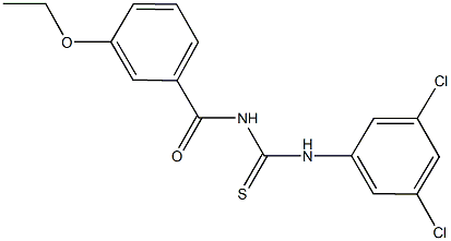 N-(3,5-dichlorophenyl)-N'-(3-ethoxybenzoyl)thiourea Struktur