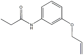 N-[3-(allyloxy)phenyl]propanamide Struktur