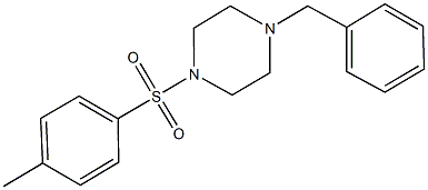 1-benzyl-4-[(4-methylphenyl)sulfonyl]piperazine Struktur