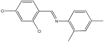 N-(2,4-dichlorobenzylidene)-N-(2,4-dimethylphenyl)amine Struktur