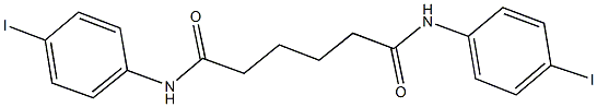 N~1~,N~6~-bis(4-iodophenyl)hexanediamide Struktur