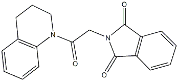 2-[2-(3,4-dihydro-1(2H)-quinolinyl)-2-oxoethyl]-1H-isoindole-1,3(2H)-dione Struktur