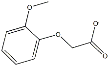 (2-methoxyphenoxy)acetate Struktur