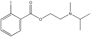 2-[isopropyl(methyl)amino]ethyl 2-iodobenzoate Struktur