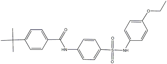 4-tert-butyl-N-{4-[(4-ethoxyanilino)sulfonyl]phenyl}benzamide Struktur