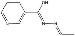 N-ethylidenepyridine-3-carbohydrazonic acid Struktur