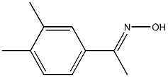 1-(3,4-dimethylphenyl)ethanone oxime Struktur