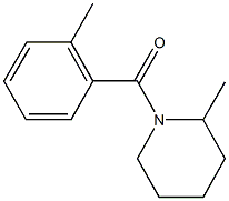 2-methyl-1-(2-methylbenzoyl)piperidine Struktur