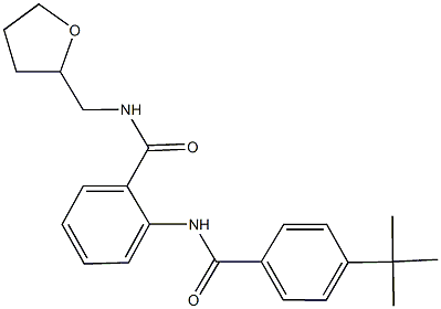 2-[(4-tert-butylbenzoyl)amino]-N-(tetrahydro-2-furanylmethyl)benzamide Struktur