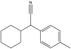 Cyclohexyl(4-methylphenyl)acetonitrile Struktur