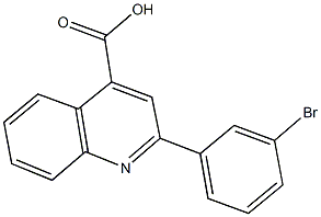 2-(3-bromophenyl)-4-quinolinecarboxylic acid Struktur