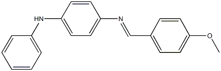 N-(4-anilinophenyl)-N-(4-methoxybenzylidene)amine Struktur