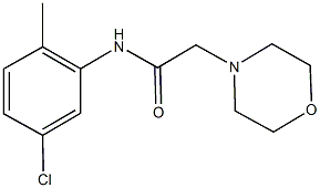 N-(5-chloro-2-methylphenyl)-2-(4-morpholinyl)acetamide Struktur