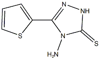 4-amino-5-(2-thienyl)-2,4-dihydro-3H-1,2,4-triazole-3-thione Struktur