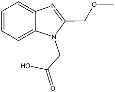 [2-(methoxymethyl)-1H-benzimidazol-1-yl]acetic acid Struktur