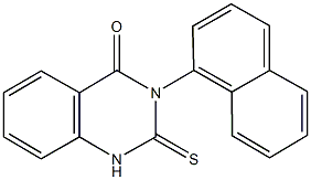 3-(1-naphthyl)-2-sulfanyl-4(3H)-quinazolinone Struktur