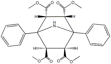 tetramethyl 1,4-diphenyl-7-azabicyclo[2.2.1]heptane-2,3,5,6-tetracarboxylate Struktur