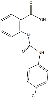 2-{[(4-chloroanilino)carbonyl]amino}benzoic acid Struktur