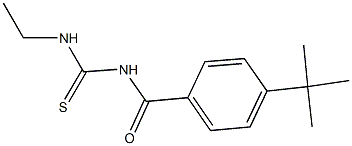 N-(4-tert-butylbenzoyl)-N'-ethylthiourea Struktur