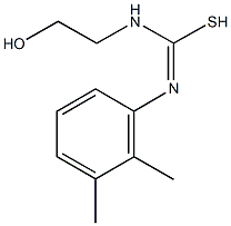 N'-(2,3-dimethylphenyl)-N-(2-hydroxyethyl)carbamimidothioic acid Struktur