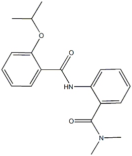 2-[(2-isopropoxybenzoyl)amino]-N,N-dimethylbenzamide Struktur