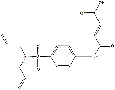 4-{4-[(diallylamino)sulfonyl]anilino}-4-oxo-2-butenoic acid Struktur