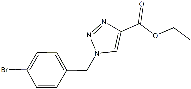 ethyl 1-(4-bromobenzyl)-1H-1,2,3-triazole-4-carboxylate Struktur