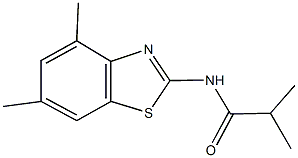 N-(4,6-dimethyl-1,3-benzothiazol-2-yl)-2-methylpropanamide Struktur