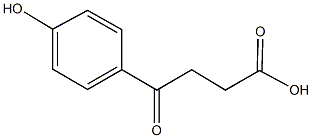 4-(4-hydroxyphenyl)-4-oxobutanoic acid Struktur