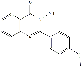 3-amino-2-(4-methoxyphenyl)-4(3H)-quinazolinone Struktur