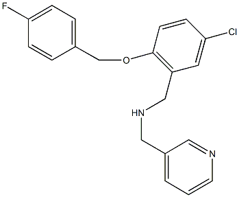 N-{5-chloro-2-[(4-fluorobenzyl)oxy]benzyl}-N-(3-pyridinylmethyl)amine Struktur