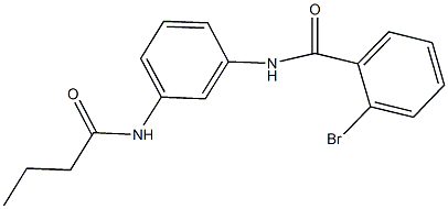 2-bromo-N-[3-(butyrylamino)phenyl]benzamide Struktur