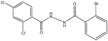 2-bromo-N'-(2,4-dichlorobenzoyl)benzohydrazide Struktur