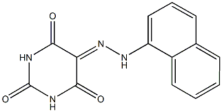 2,4,5,6(1H,3H)-pyrimidinetetrone 5-(1-naphthylhydrazone) Struktur